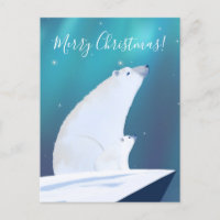 Cute Polar Bear Merry Christmas 