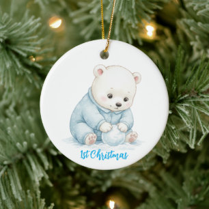 Cute Polar Bear Ornament