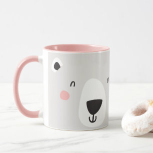 Cute polar bear personalized children's mug