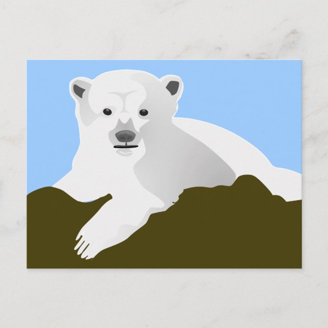 Cute Polar Bear Postcard (Front)