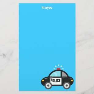 Cute Police Car with Siren For Kids Stationery