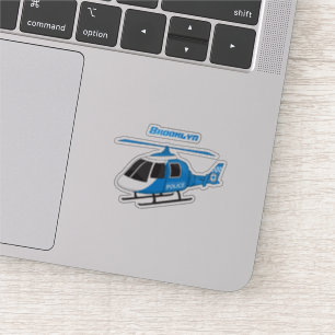Cute police department helicopter chopper cartoon