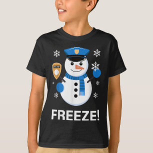 Cute Police Officer Design For Men Women Cop Polic T-Shirt
