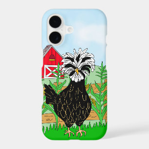 Cute Polish Chicken and Farm  