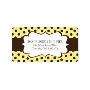 Cute Polk a Dot Address Labels