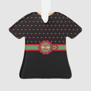 Cute Polka Dot Belted Dress Christmas Ornament