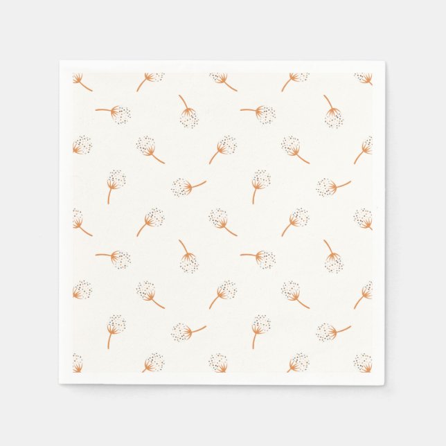 Cute Polka Dot Flower Pattern Napkin (Front)