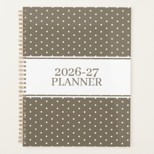 Cute Polka Dot Pattern Planner