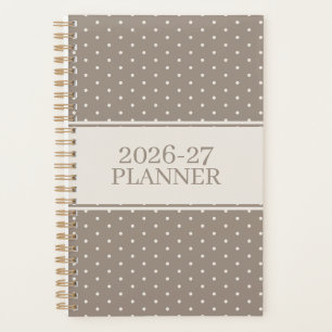 Cute Polka Dot Pattern Planner