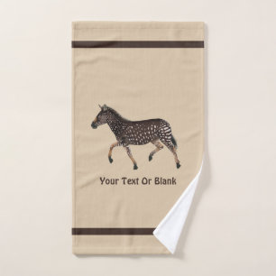 Cute Polka Dot Zebra Bath Towel Set