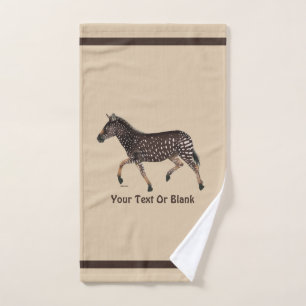 Cute Polka Dot Zebra Bath Towel Set