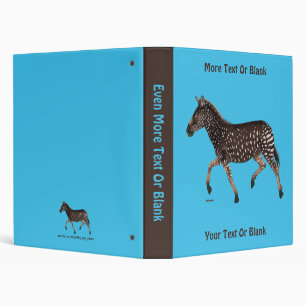 Cute Polka Dot Zebra Binder
