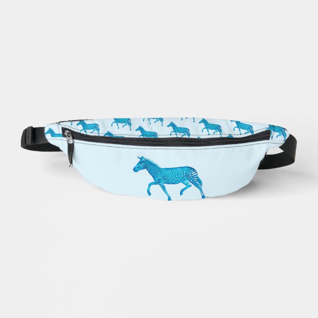 Cute Polka Dot Zebra Fanny Pack (Front)
