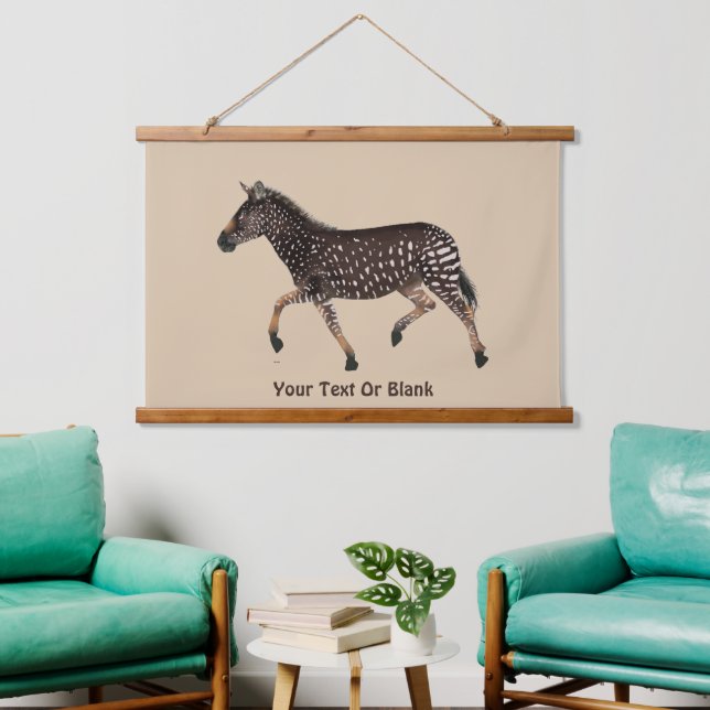 Cute Polka Dot Zebra Hanging Tapestry (Living Room)