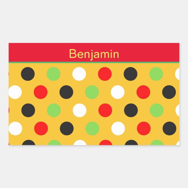 Cute Polka Dots Sticker (Front)