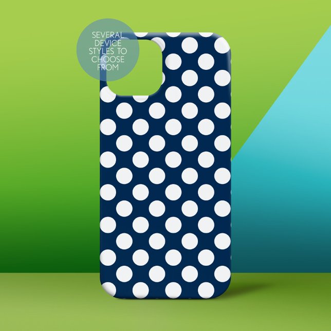 Cute Polka Pot Pattern with White Dots Case-Mate iPhone Case (Creator Uploaded)