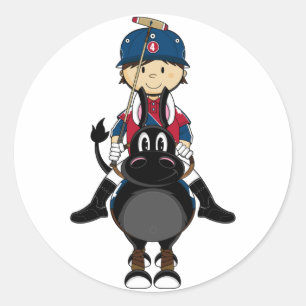 Cute Polo Player Sticker