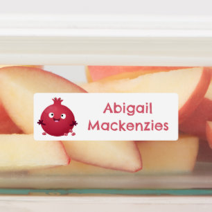 Cute pomegranate fruit cartoon personalized