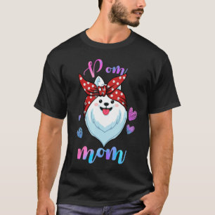 Cute Pomeranian Dog Mom Pom Mama Puppy   Mother T-Shirt