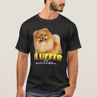 Cute Pomeranian Fluffernutter Fluffy Dog Lover Gra T-Shirt