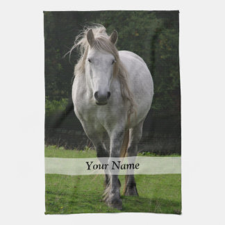 Cute pony photograph kitchen towel