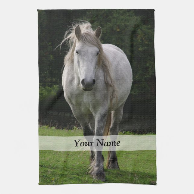 Cute pony photograph kitchen towel (Vertical)