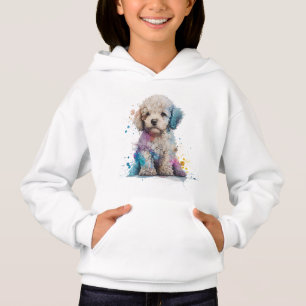 Cute Poodé Chiot Aquarelle Art