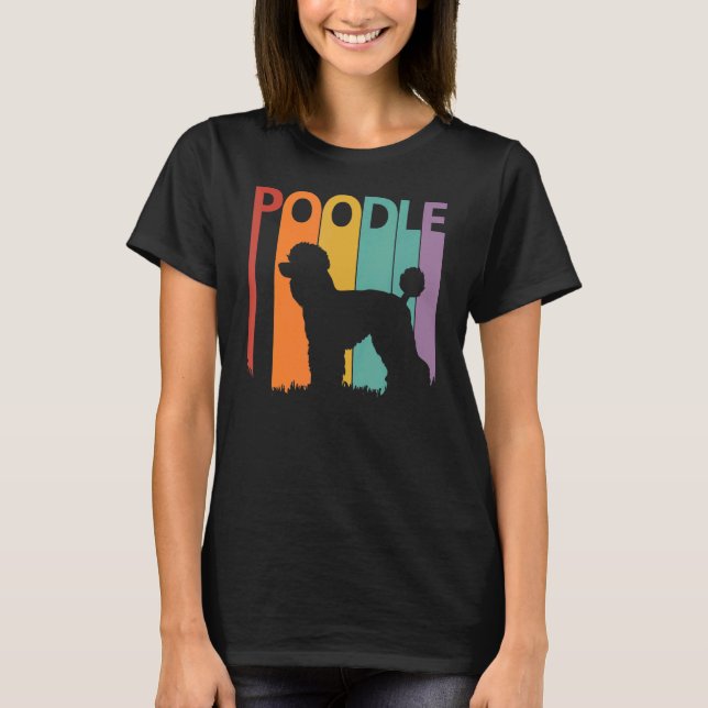 Cute Poodle Dog Owner T-Shirt (Front)