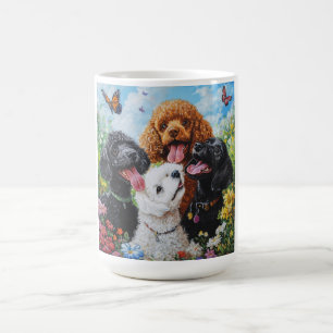 Cute Poodle Dogs   Coffee Mug