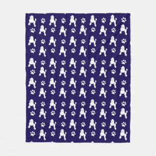 Cute Poodle Fleece Blanket