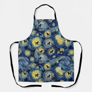 Cute Poodle Pattern Dog Scarf Apron