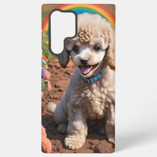 Cute Poodle with a Rainbow Samsung Galaxy Case