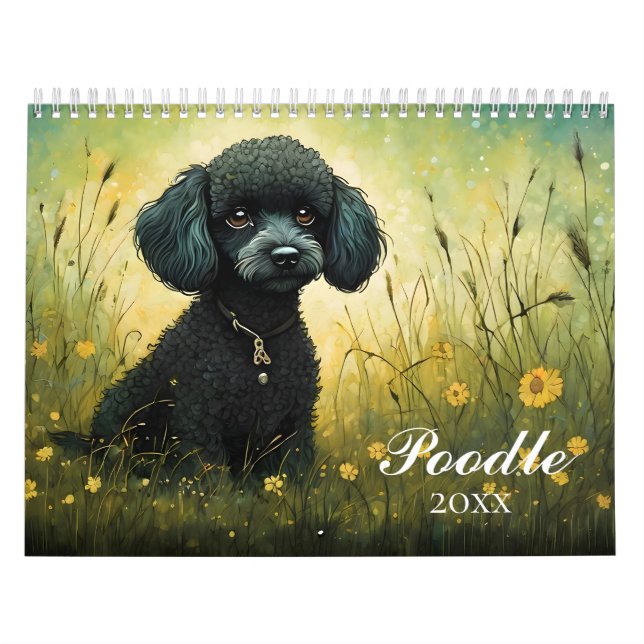 Cute Poodles  Calendar (Cover)