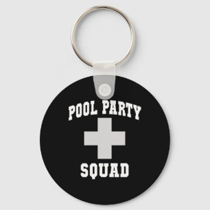 Cute Pool Party Squad Dad Cruise Swim Scuba Surfin Keychain