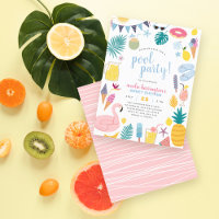 Cute Pool Party Sweet Sixteen Birthday Party