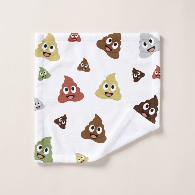 Cute Poop emoji funny gift ideas (Gant de toilette)