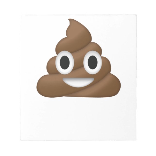 Cute Poop Emoji Notepad (Front)