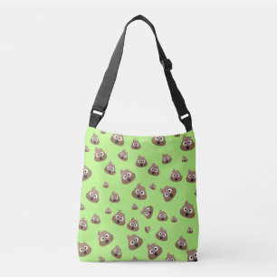 Cute Poop Emoji Pattern Crossbody Bag