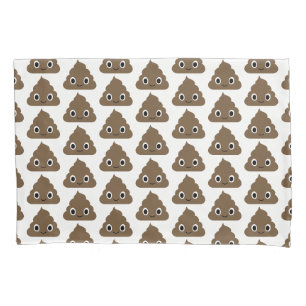 Cute Poop Pattern - Adorable Piles of Doo Doo Pillowcase