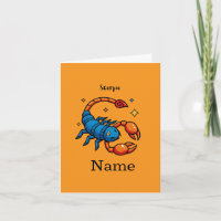 Cute Pop Art Scorpio Zodiac Sign Horoscope