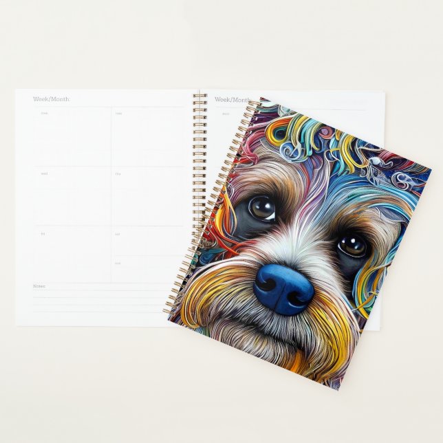 Cute Pop Art Terrier   Planner (Display)