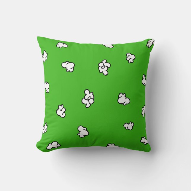 Cute Popcorn Clipart Popcorn Cartoon ImagesPopcorn Throw Pillow (Front)