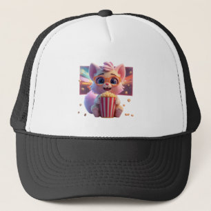 Cute Popcorn Kitty Hat