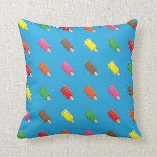 Cute Popsicle Cartoon Pattern Throw Pillow