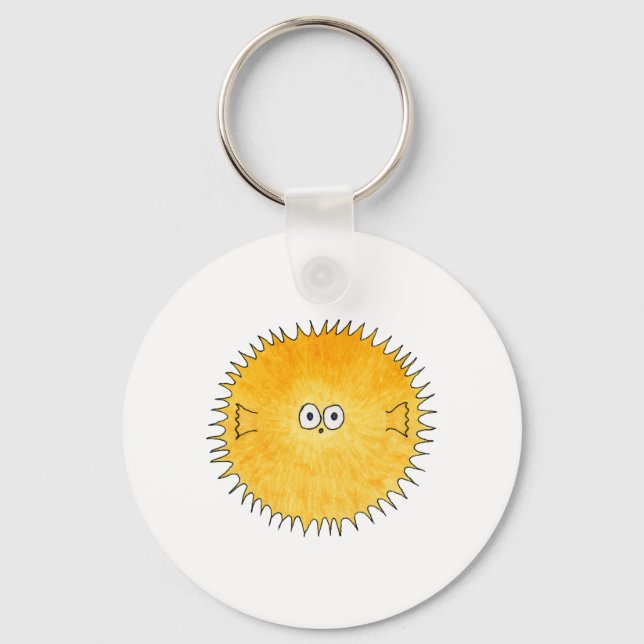 Cute Porcupine Fish. Keychain (Front)