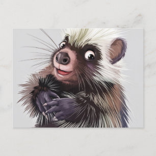 Cute Porcupine Postcard