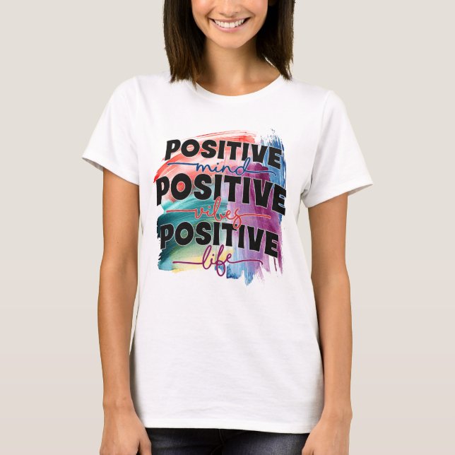 Cute positive inspiration word art  T-Shirt (Front)