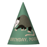 Cute Possum Illustration Light Green Personalized