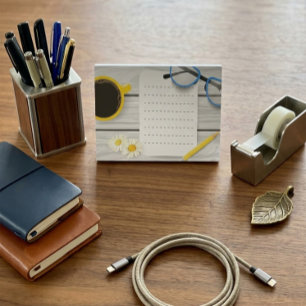 Cute Post-it® Notes with Coffee & Flowers