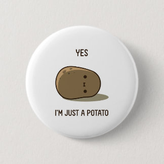 Cute Potato 2 Inch Round Button